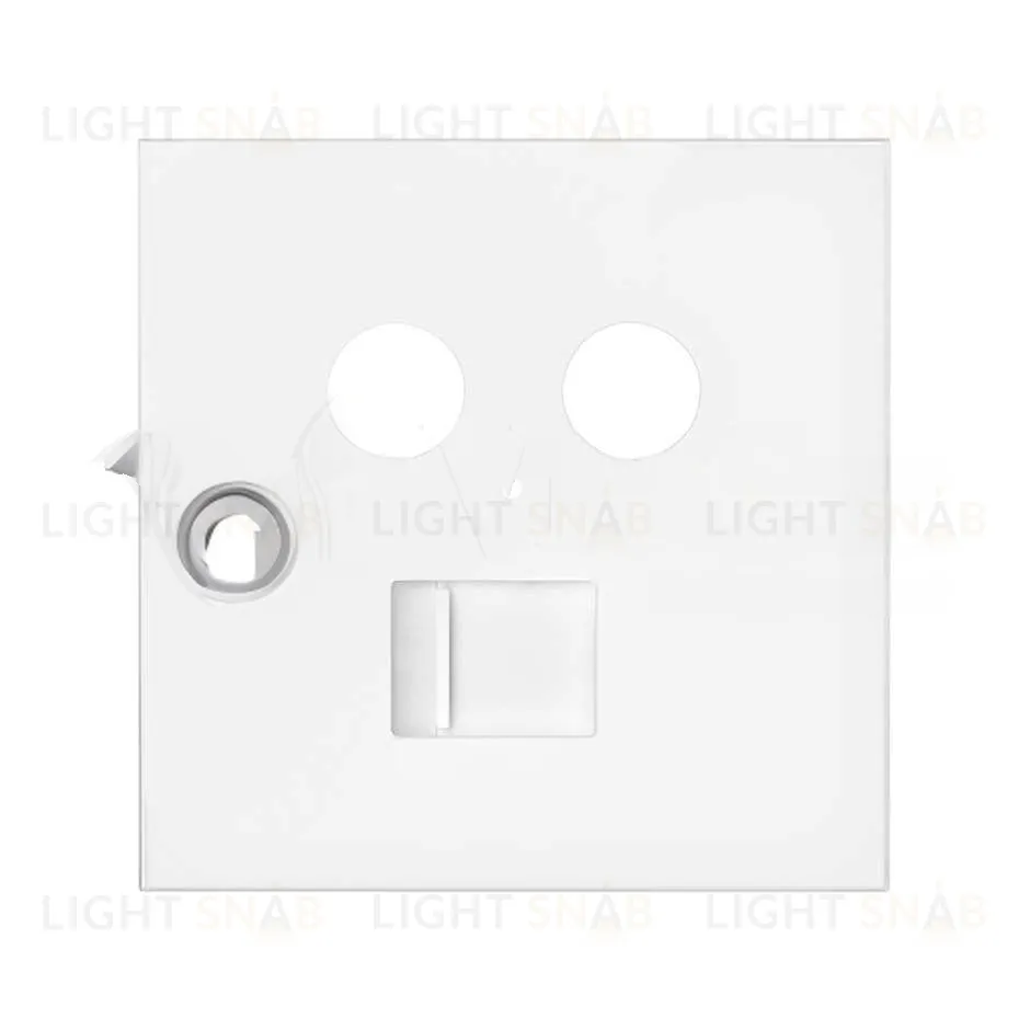 Розетка R-TV+SAT одиночная и интернет RJ45 Cat. 6 Simon 100, белый матовый 10000470-039+10000072-230 10000470-039 + 10000072-230