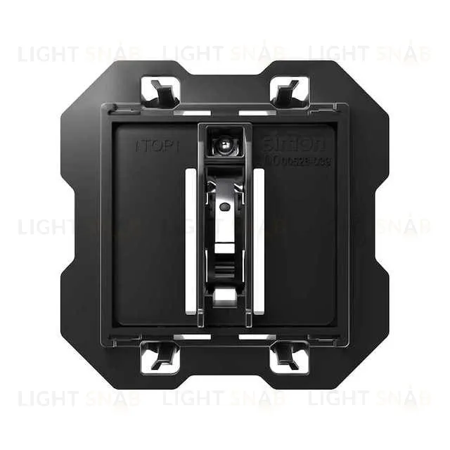 Карточный выключатель проходной 10A/250В с 1 микропереключателем Simon 100, белый матовый 10000526-039+10000078-230 10000526-039 + 10000078-230