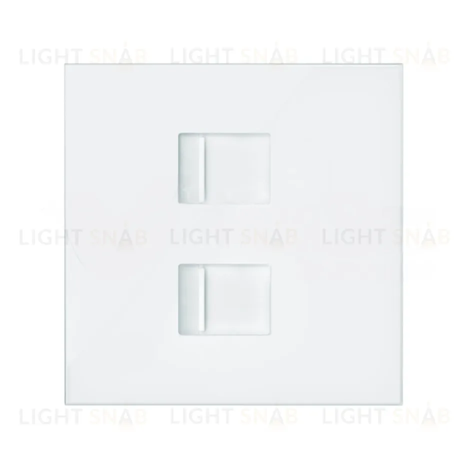 Розетка компьютерная двойная RJ45 6-й кат. Simon 100, белый матовый 10002544-039+10000006-230 10002544-039 + 10000006-230