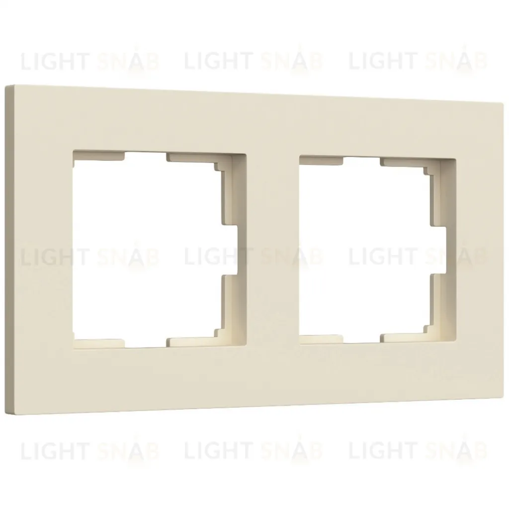 Рамка двойная Werkel Slab айвори матовый a062806 a062806