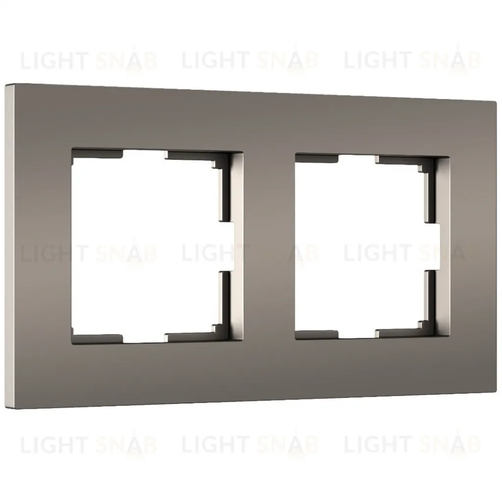 Рамка двойная Werkel Slab бронза матовый a062812 a062812