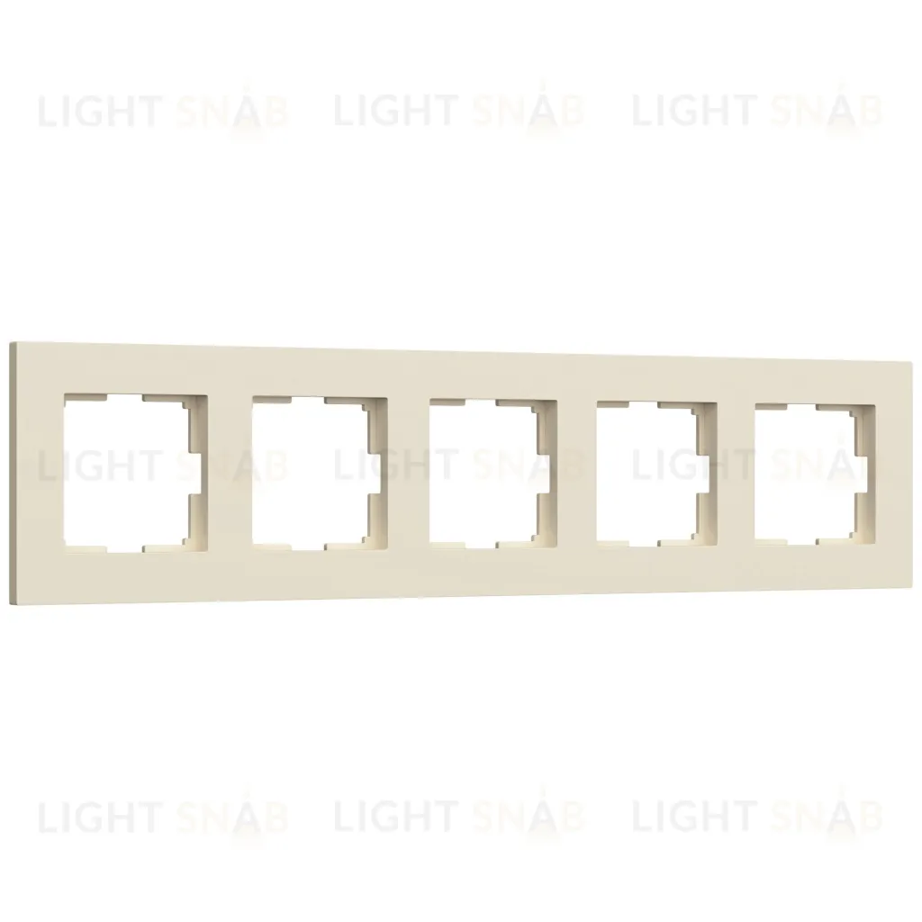 Рамка пятерная Werkel Slab айвори матовый a067787 a067787