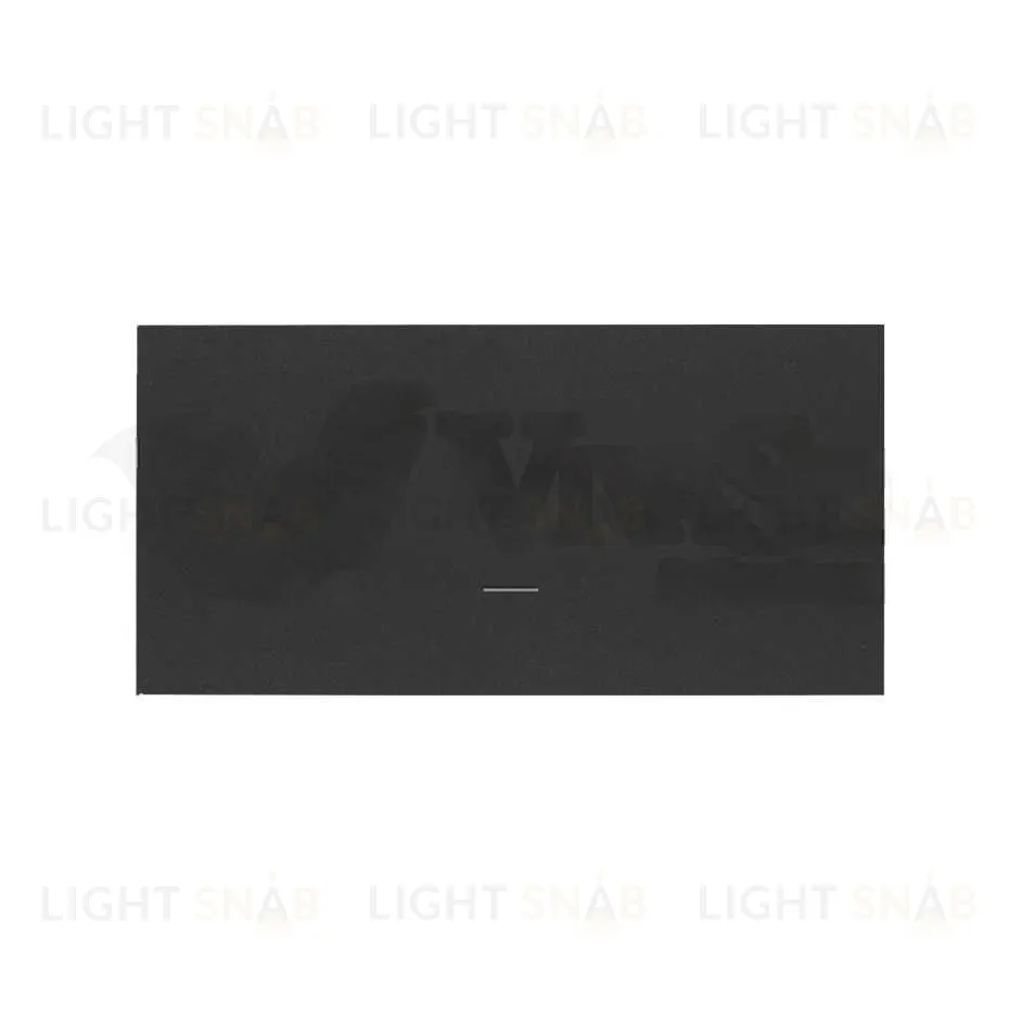 Выключатель одноклавишный перекрестный нажимной Simon 100 10А/250В, черный матовый 10000251-039+10000010-238 10000251-039 + 10000010-238