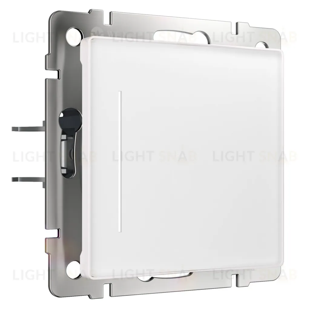 Сенсорный выключатель Werkel одноклавишный с подсветкой белый a063597 a063597