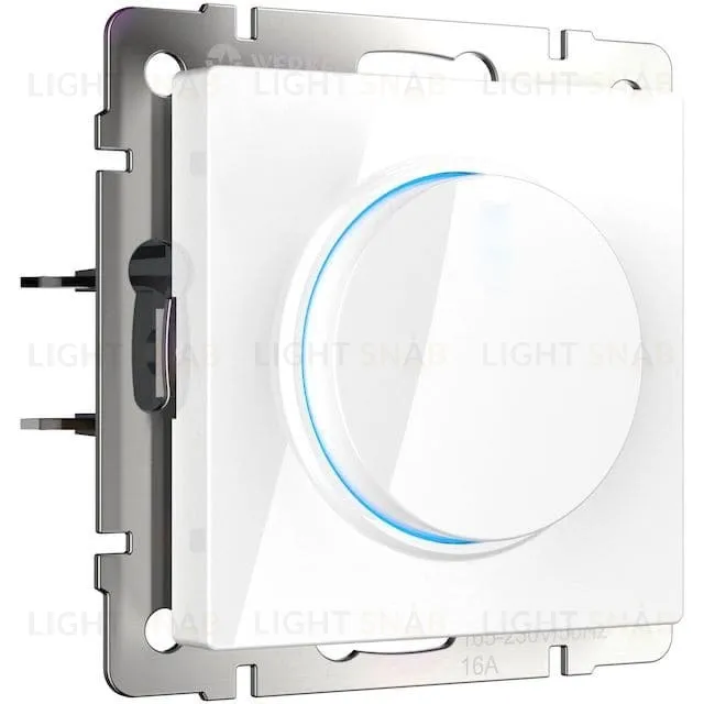 Светорегулятор поворотный с подсветкой до 600 Вт Werkel, белый a051137 a051137