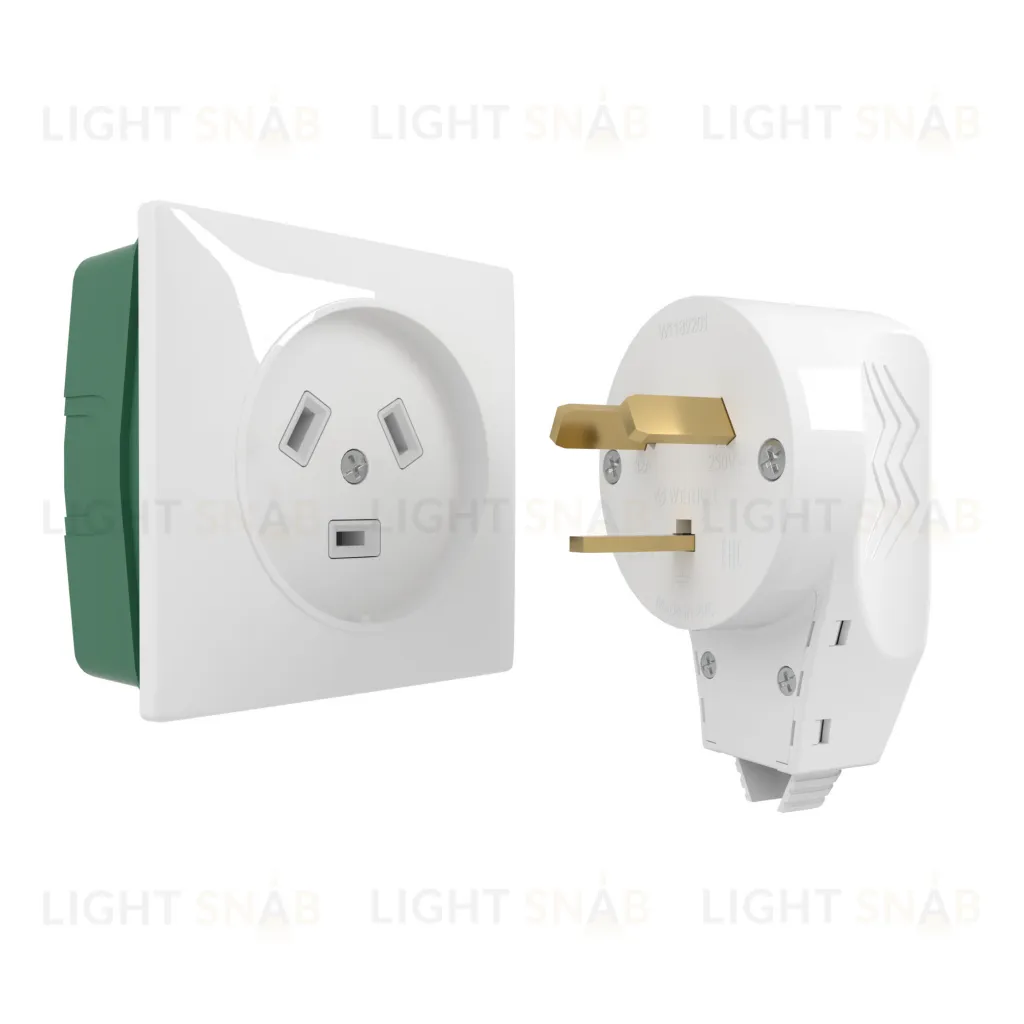 Розетка с вилкой для электроплиты 32А/250В, винтовой зажим Werkel, белый a053500 a053500