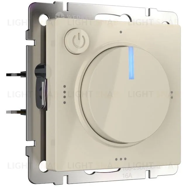 Терморегулятор электромеханический для теплого пола Werkel 16А/3500Вт, слоновая кость a051479 a051479