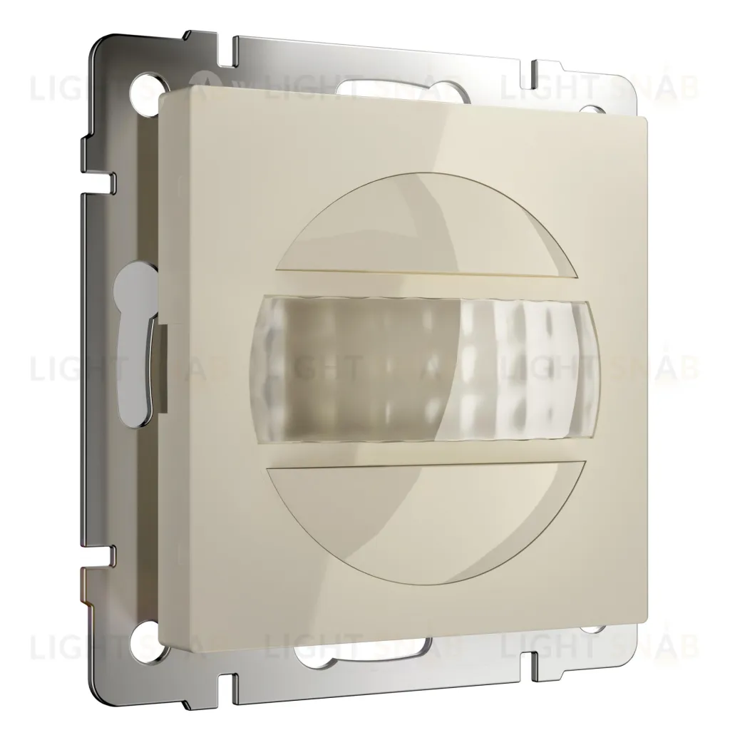 Датчик движения 2-х проводный с выключателем до 500Вт лампы накаливания, до 200Вт LED, Werkel, слоновая кость a054897 a054897