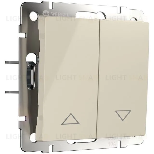 Выключатель управления жалюзи Werkel 10А/250В, слоновая кость a051474 a051474