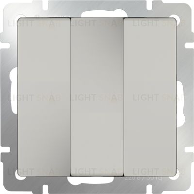 Выключатель трехклавишный Werkel 10A/250В слоновая кость a051488 a051488