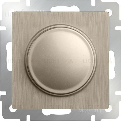 Светорегулятор поворотный Werkel до 600 Вт, шампань рифленый a051419 a051419