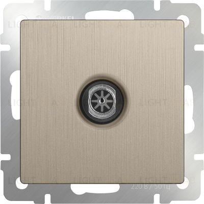 ТВ-розетка оконечная Werkel шампань рифленый a051427 a051427