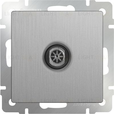 ТВ-розетка оконечная Werkel серебряный рифленый a051363 a051363