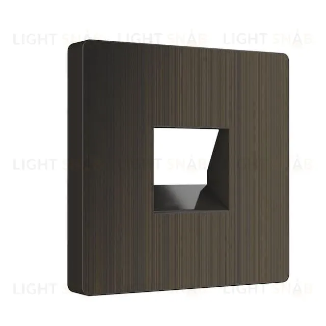 Телефонная розетка одинарная Werkel RJ-11, бронзовый a051123+Накладка для RJ45 и RJ11 Werkel, бронзовый a051123 + a051063