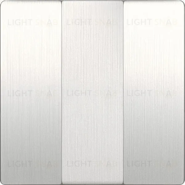 Выключатель трехклавишный Werkel 10A/250В, перламутровый рифленый a051131+Набор клавиш для выключателя трехклавишного Werkel, перламутровый рифленый a051131 + a051179