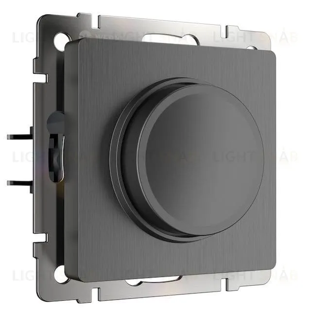 Светорегулятор поворотный Werkel до 600 Вт графит рифленый a051686 a051686