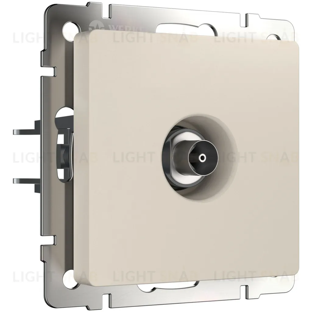 ТВ-розетка оконечная Werkel айвори матовый a062431 a062431