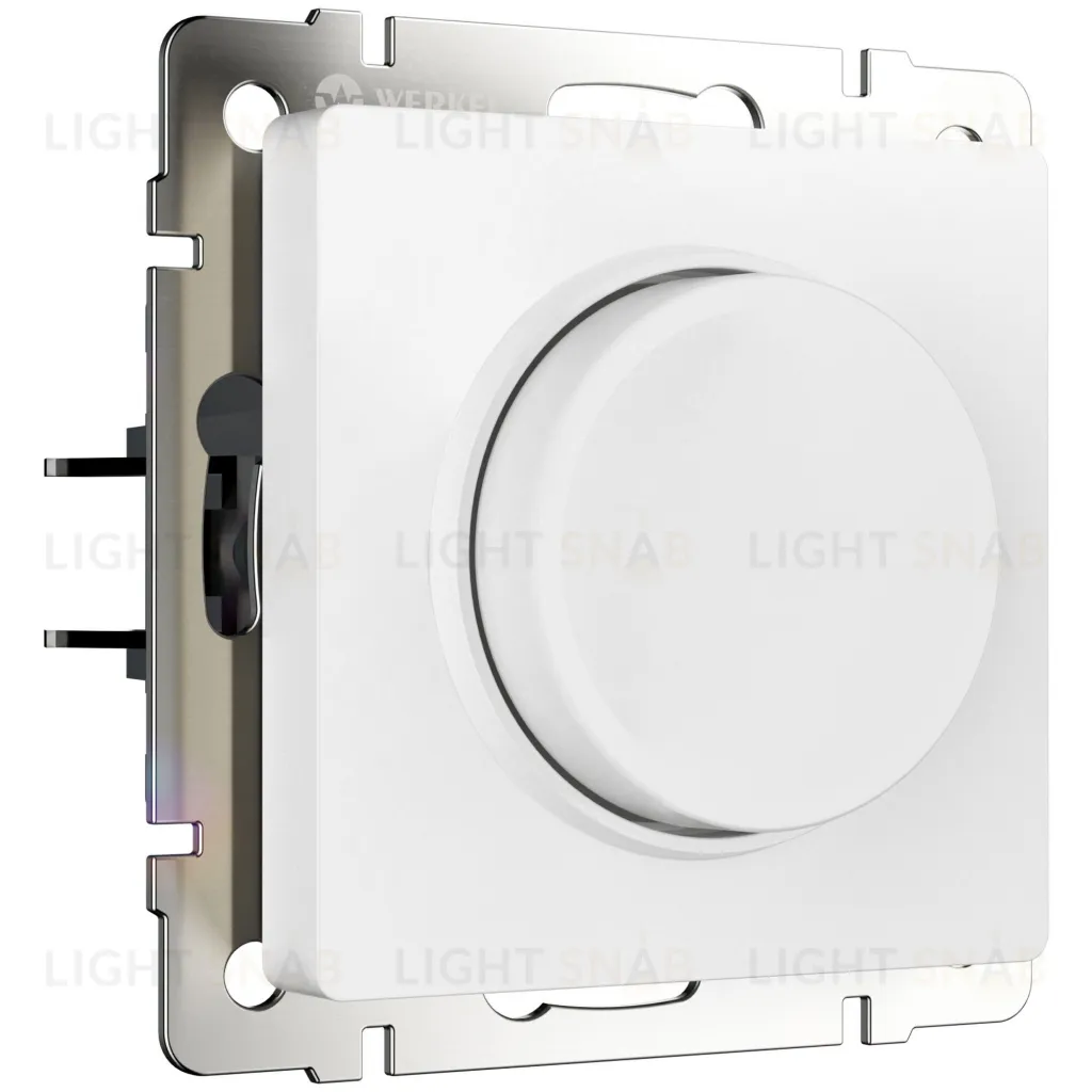 Светорегулятор поворотный Werkel до 600 Вт белый матовый a062403 a062403