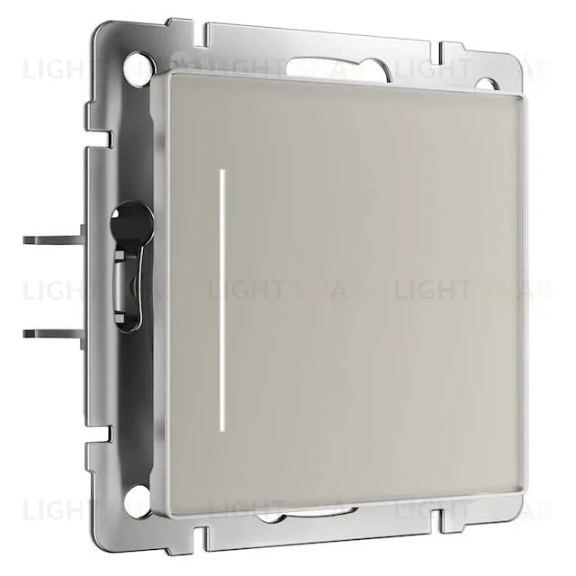 Умный Wi-Fi сенсорный выключатель Werkel одноклавишный 1000Вт, 4А/230В дымчатый a069764 a069764