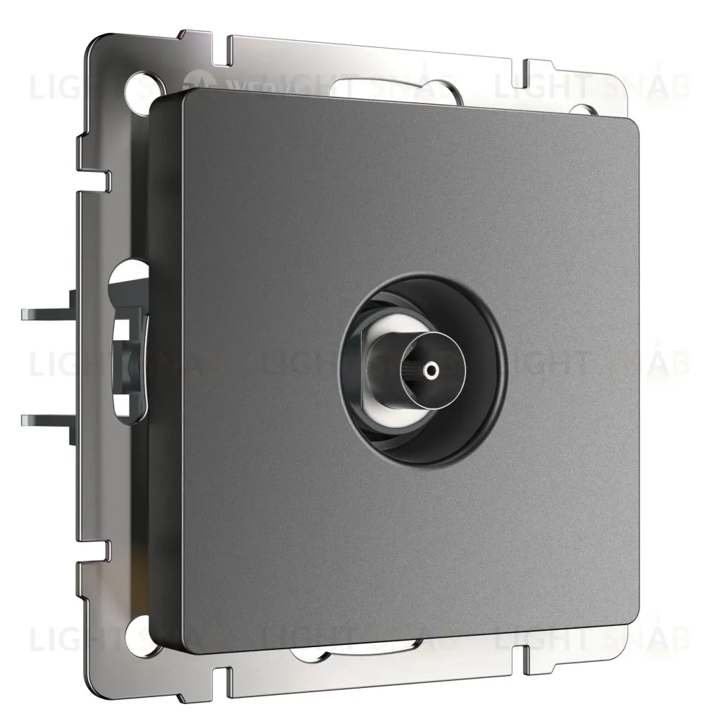 ТВ-розетка оконечная Werkel графит матовый a063109 a063109