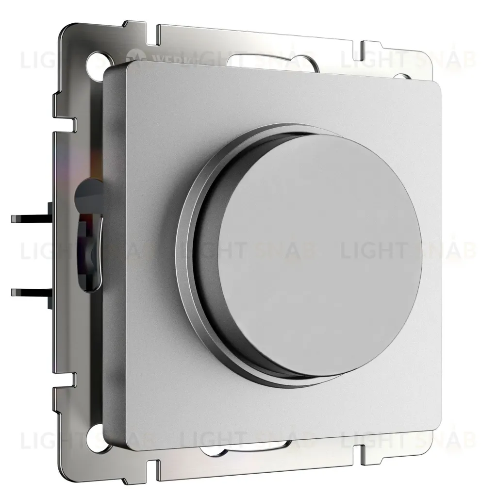 Светорегулятор поворотный Werkel до 600 Вт серебряный матовый a069593 a069593