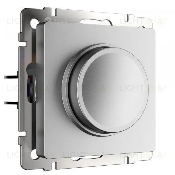 Светорегулятор поворотный Werkel до 600 Вт серебряный матовый a063617 a063617