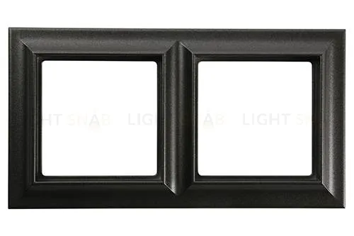 Рамка двойная Jung Eco Profi Standart черный матовый EPS482SWM EPS482SWM