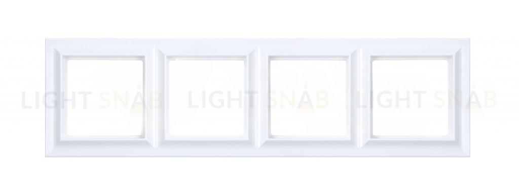 Рамка четверная Jung Eco Profi Standart белый EPS484WW EPS484WW