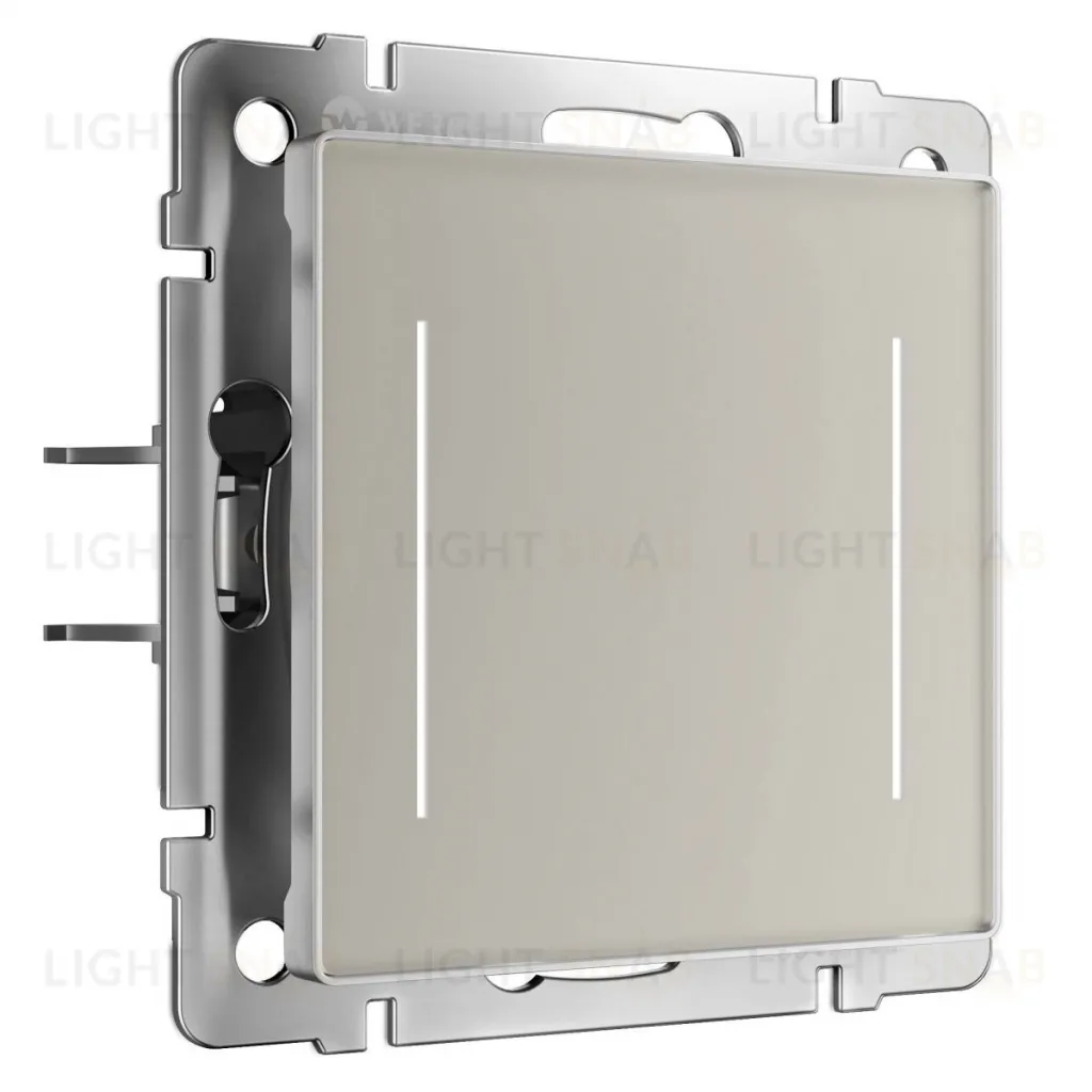 Умный Wi-Fi сенсорный выключатель Werkel двухклавишный 1000Вт, 4А/230В дымчатый a069765 a069765