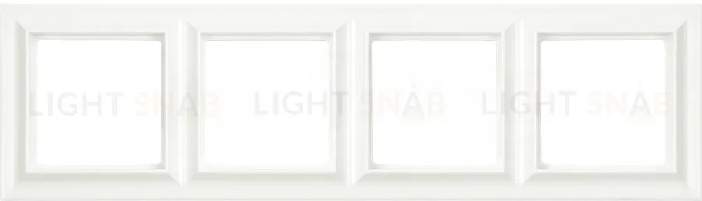 Рамка четверная Jung Eco Profi Standart слоновая кость EPS484 EPS484