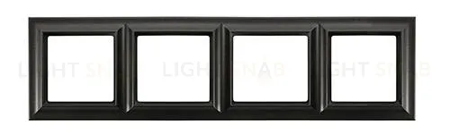 Рамка четверная Jung Eco Profi Standart черный матовый EPS484SWM EPS484SWM