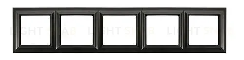 Рамка пятерная Jung Eco Profi Standart черный матовый EPS485SWM EPS485SWM