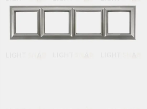 Рамка четверная Jung Eco Profi Standart, алюминий EPS484AL EPS484AL