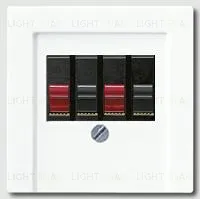 Розетка акустическая двойная Jung 110910+a569pltww 110910 + a569pltww