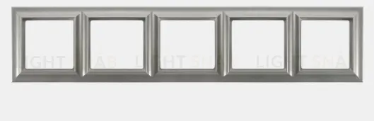 Рамка пятерная Jung Eco Profi Standart, алюминий EPS485AL EPS485AL