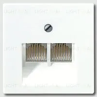 Розетка компьютерная двойная Jung RJ45 6-й кат. A569-2BFPLUAWW+epuae8-8upok6 A569-2BFPLUAWW + epuae8-8upok6