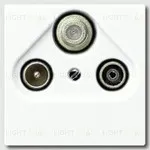 Телевизионная розетка проходная Jung TV-SAT-FM S4110+A561PLSATWW S4110 + A561PLSATWW