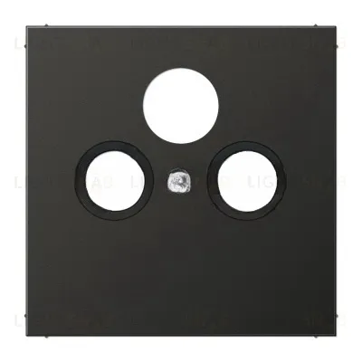 Телевизионная розетка проходная TV-SAT-FM Jung Eco Profi черный матовый S4110+EP561BFPLSATSWM S4110 + EP561BFPLSATSWM