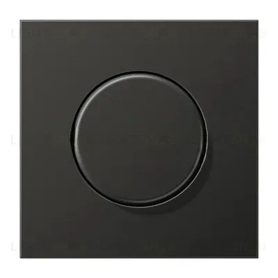 Светорегулятор поворотно-нажимной Jung Eco Profi 100-1000 Вт. для ламп накал. и галог. черный матовый EP1540BFSWM+211GDE EP1540BFSWM + 211GDE