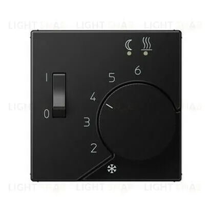 Регулятор теплого пола Jung 230В/10А с выносным датчиком, черный матовый FTR231+A1749BFSWM FTR231 + A1749BFSWM