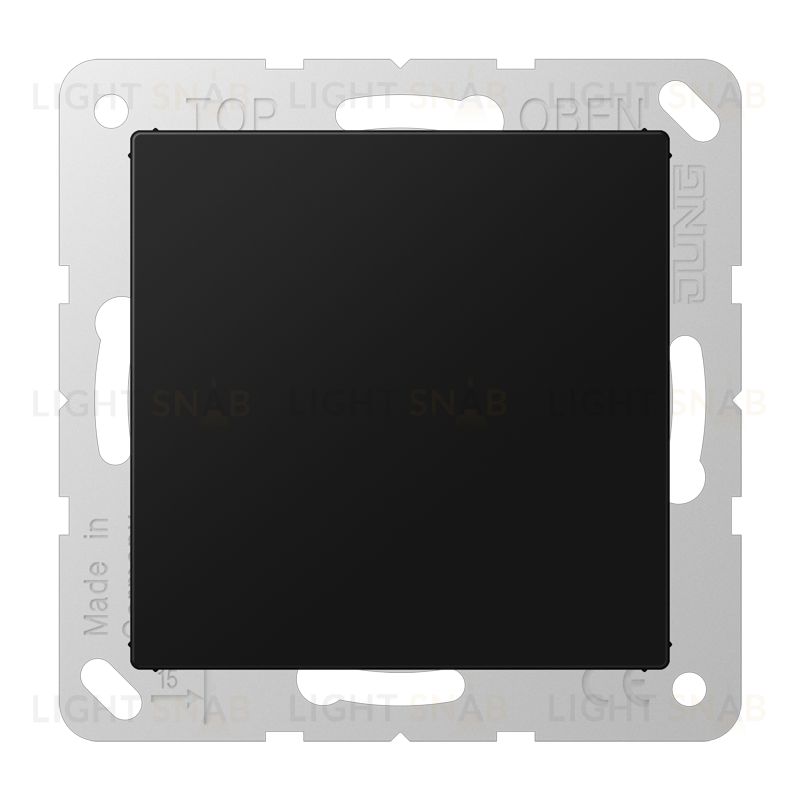 Заглушка с опорной пластиной Jung черный матовый A594-0SWM A594-0SWM