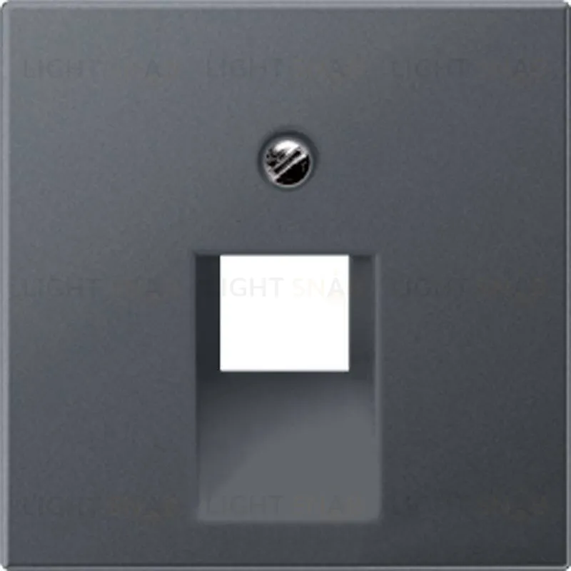 Розетка компьютерная одинарная Jung Eco Profi RJ45 6-й кат., антрацит EPUAE8UPOK6+EP569-1BFPLUAAN EPUAE8UPOK6 + EP569-1BFPLUAAN