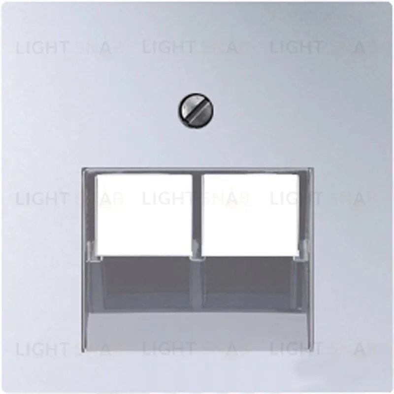 Розетка компьютерная двойная Jung Eco Profi RJ45 6-й кат., алюминий epuae8-8upok6+EP569-2BFPLUAAL epuae8-8upok6 + EP569-2BFPLUAAL