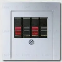 Розетка акустическая двойная Jung 110910+A569PLTAL 110910 + A569PLTAL