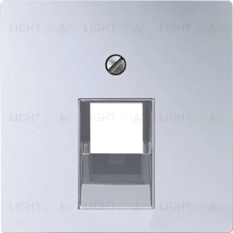 Розетка компьютерная одинарная Jung Eco Profi RJ45 6-й кат., алюминий EPUAE8UPOK6+EP569-1BFPLUAAL EPUAE8UPOK6 + EP569-1BFPLUAAL