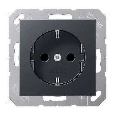 Розетка с заземлением Jung Eco Profi 16А/250В, антрацит EP1420AN EP1420AN