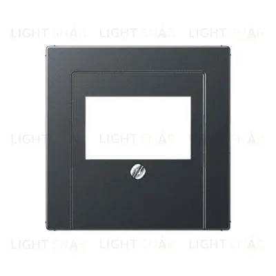 Розетка USB двойная Jung для зарядки, 2 x 700 мA, винтовой зажим, антрацит матовый USB15CAWW+A569BFPLTANM USB15CAWW + A569BFPLTANM