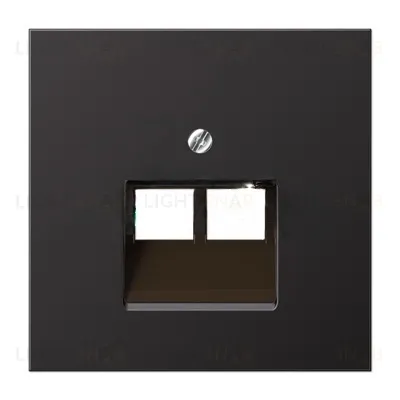 Розетка телефонная двойная Jung Eco Profi RJ11 черный матовый EP569-2BFPLUASWM+EPUAE8-8UPO EP569-2BFPLUASWM + EPUAE8-8UPO