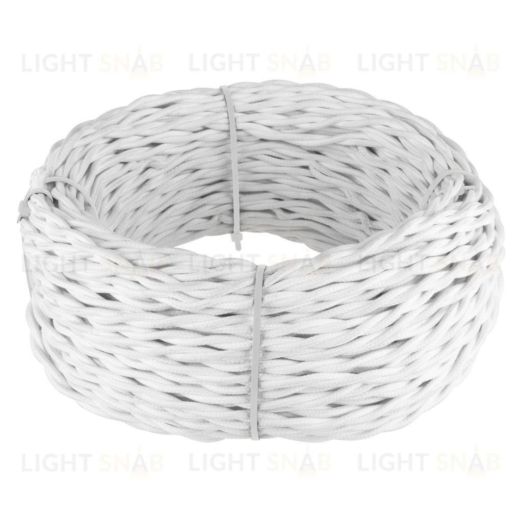 Ретро кабель витой 3х2,5 (белый) 50 м a050789 a050789