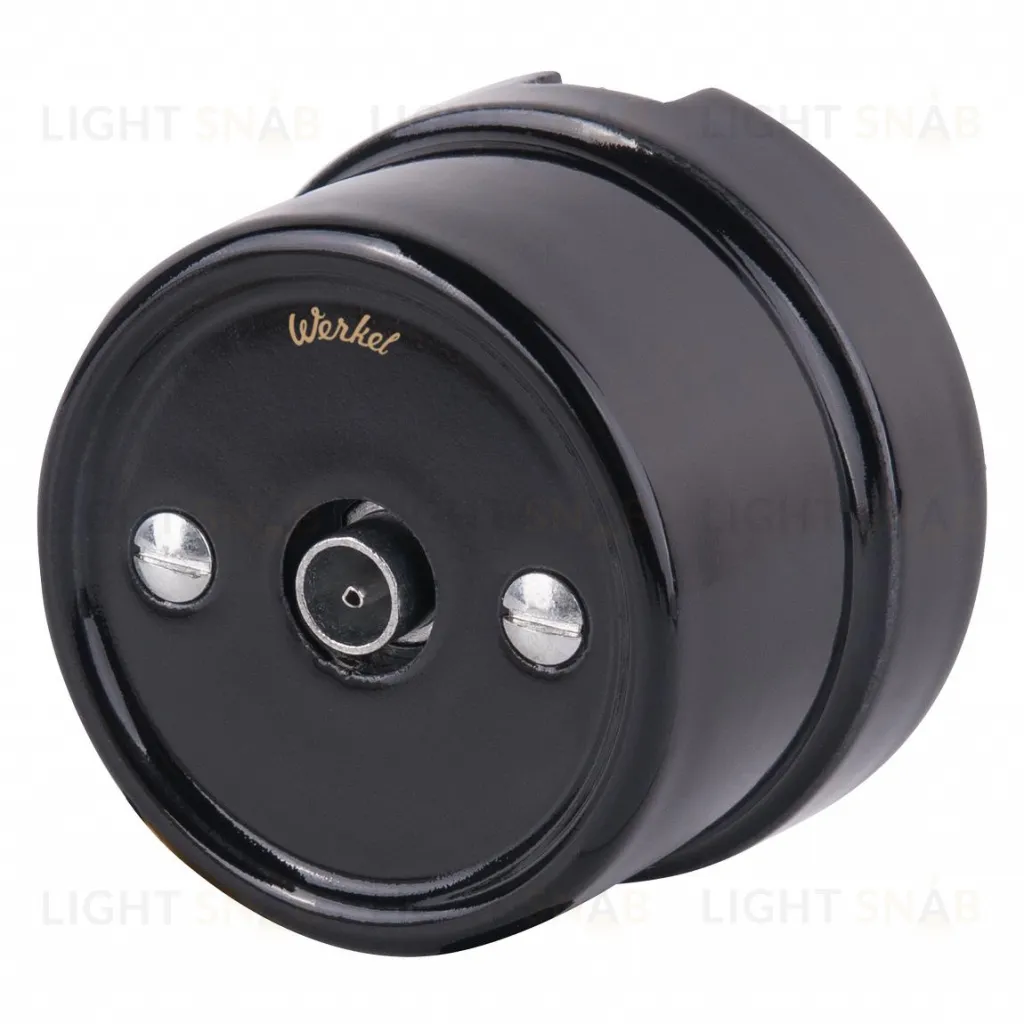 Розетка ТВ Werkel Retro керамика, черный a036817 a036817